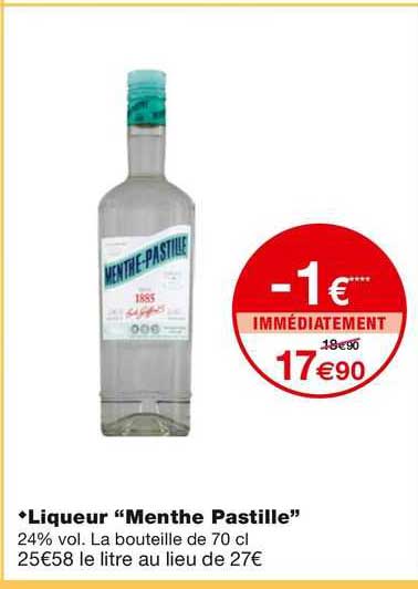Liqueur "menthe Pastille"