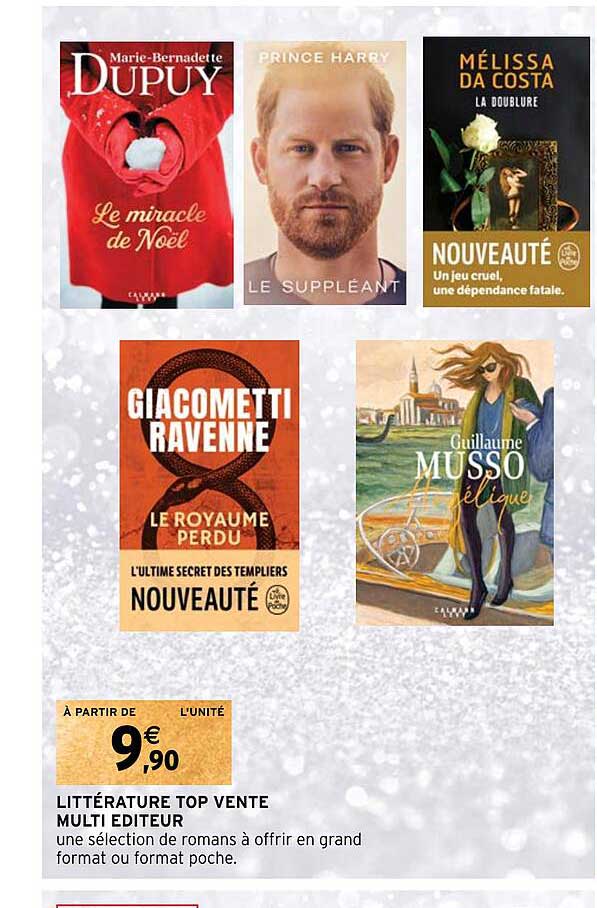 littérature top vente multi éditeur