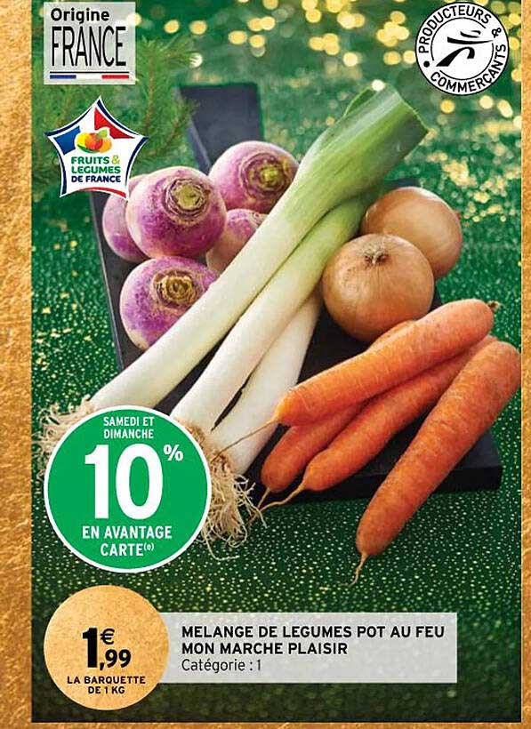 mélange de légumes pot au feu mon marché plaisir