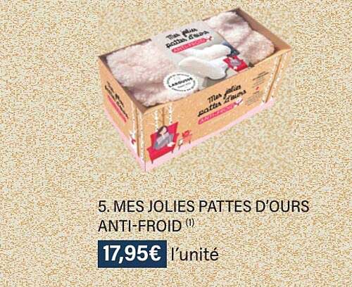 mes jolies pattes d'ours anti-froid