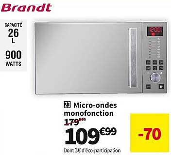 micro-ondes monofonction brandt