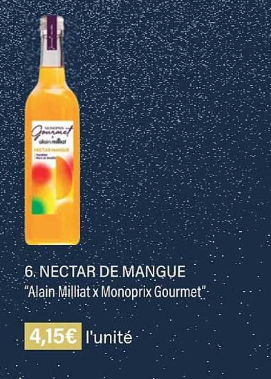nectar de mangue "alain milliat x monoprix gourmet"