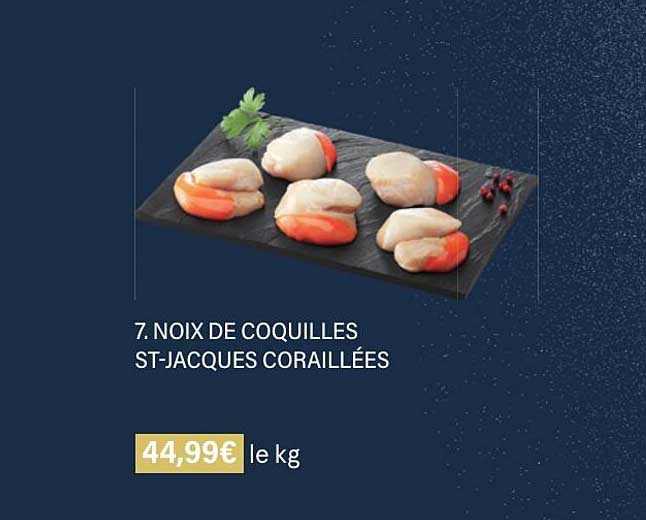 noix de coquilles st-jacques coraillées