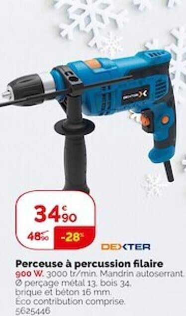 Perceuse à Percussion Filaire Dexter