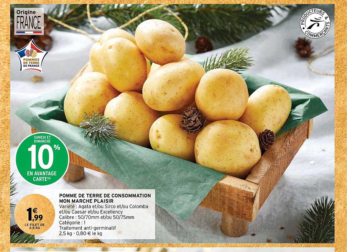 pomme de terre de consommation mon marché plaisir