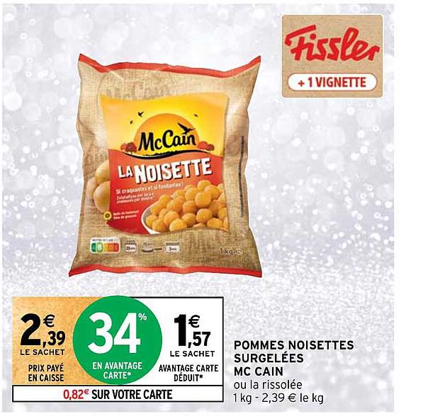 Pommes Noisettes Surgelées Mc Cain