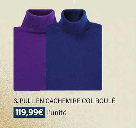 pull en cachemire col roulé