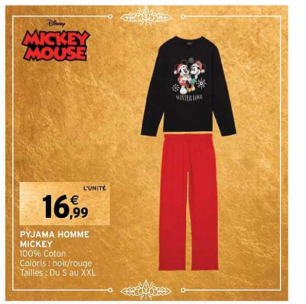 Pyjama Homme Mickey