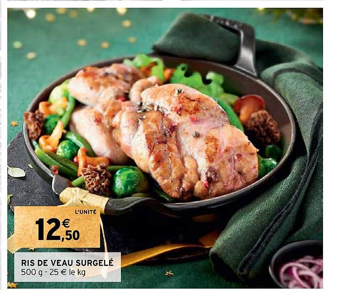 ris de veau surgelé