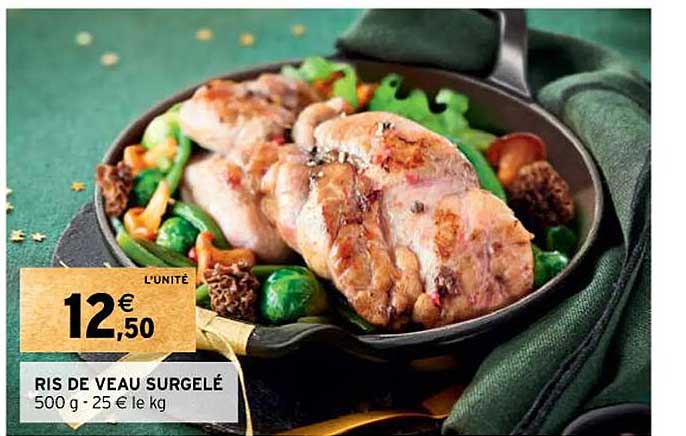ris de veau  surgelé