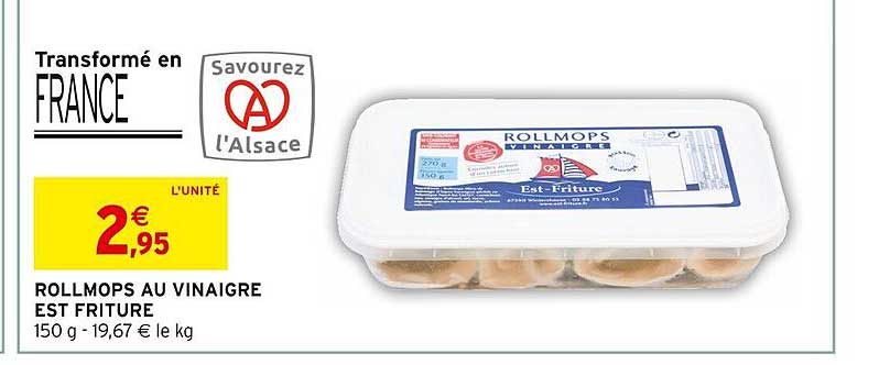 rollmops au vinaigre est friture