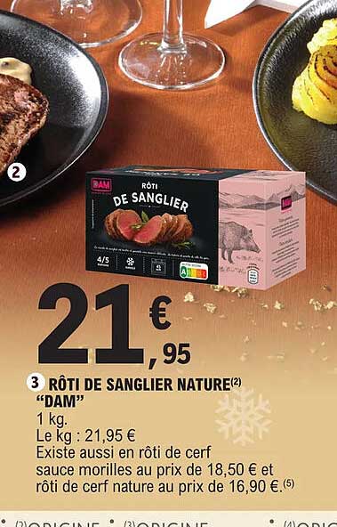 Rôti De Sanglier Nature "dam"