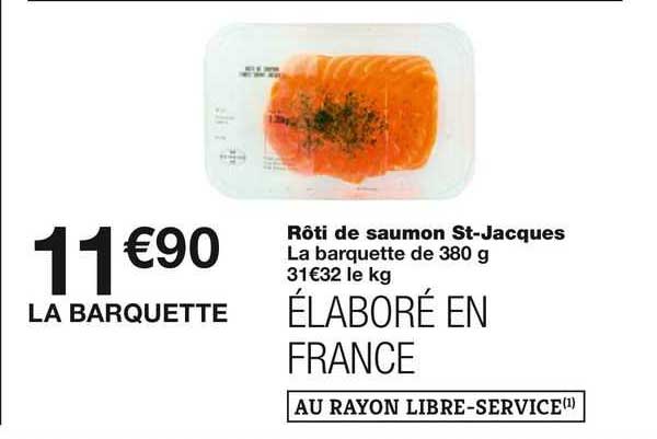 rôti de saumon st-jacques la barquette