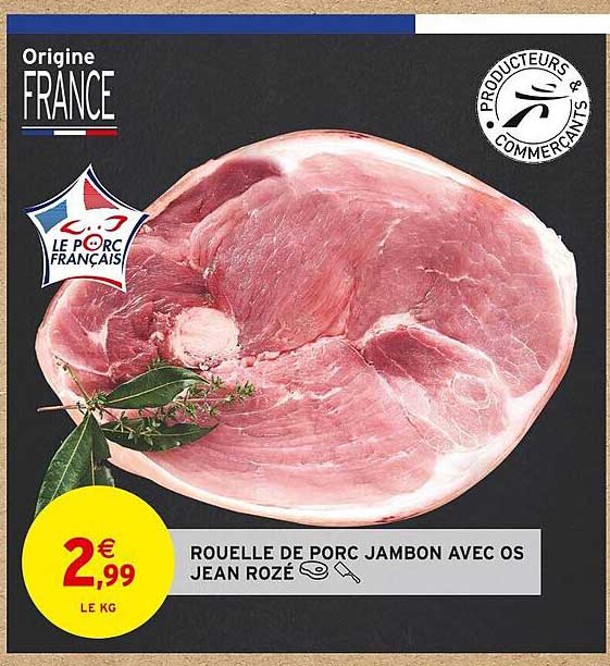 rouelle de porc jambon avec os jean rozé
