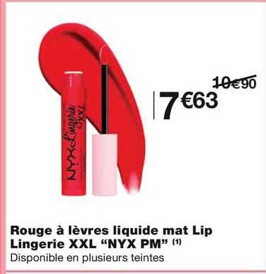 rouge à lèvres liquide mat lip lingerie xxl "nyx pm"