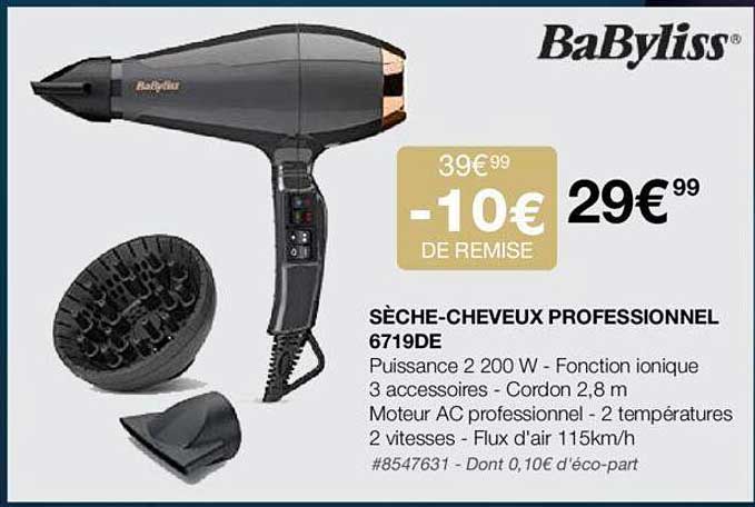 sèche-cheveux professionnel babyliss