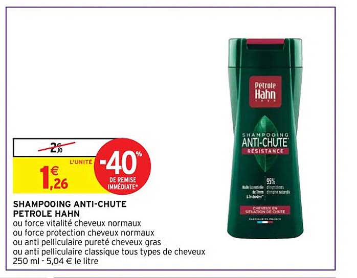 shampooing anti-chute petrole hahn