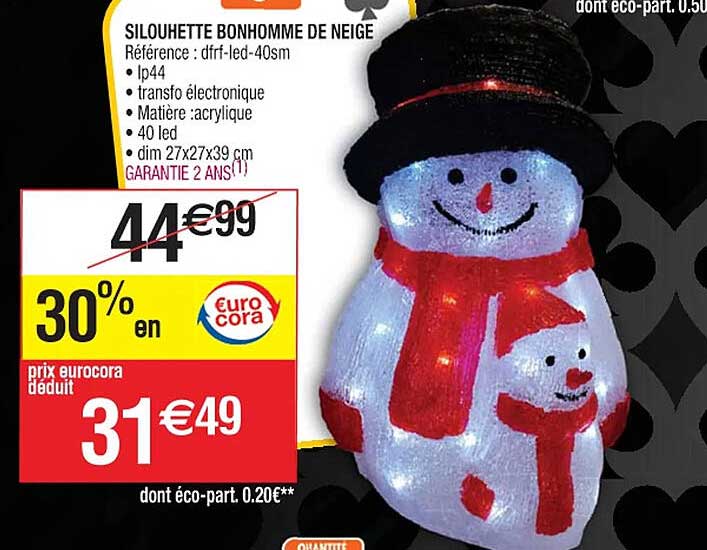 silouhette bonhomme de neige