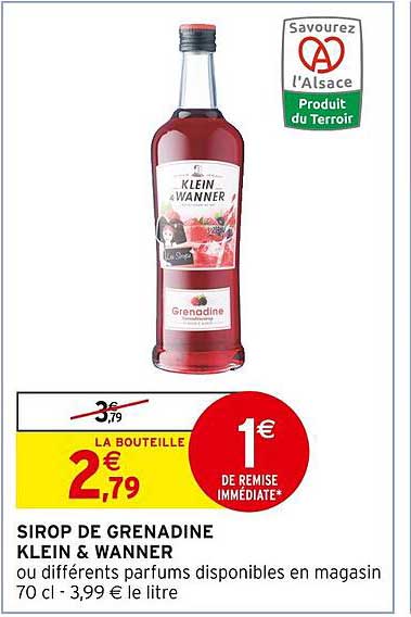 sirop de grenadine klein & wanner