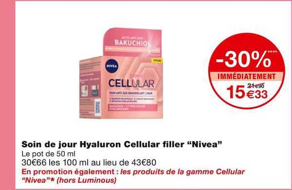 soin de jour hyaluron cellular filler "nivea"