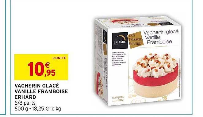 vacherin glacé vanille framboise erhard