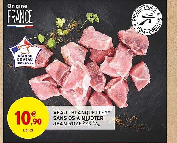 veau : blanquette sans os à mijoter jean rozé
