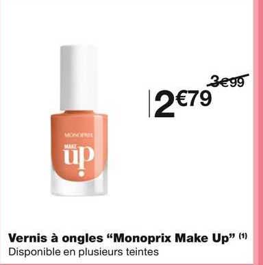 vernis à ongles "monoprix make up"