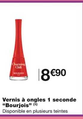 vernis à ongles 1 seconde "bourjois"
