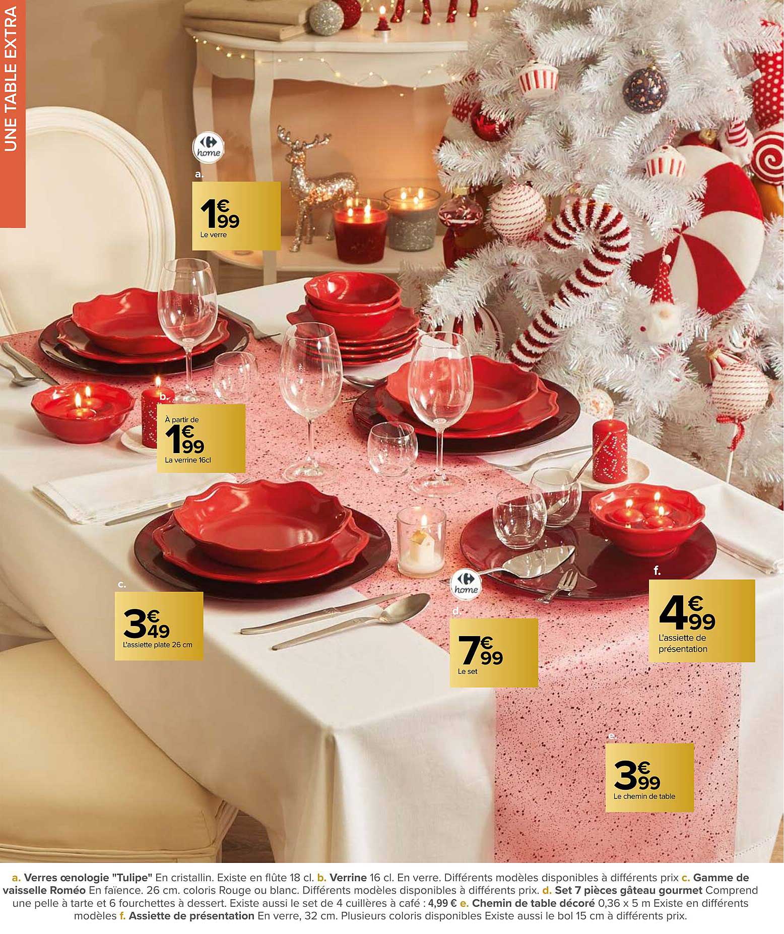 verres oenologie "tulipe", verrine, gamme de vaisselle roméo, set 7 pièces gâteau gourmet, chemin de table décoré, assiette de présentation