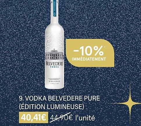 Vodka Belvedere Pure (édition Lumineuse)