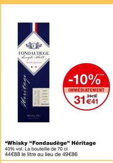 whiksy "fondaudège" héritage