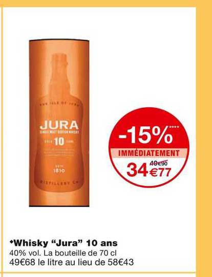 whiksy "jura" 10 ans
