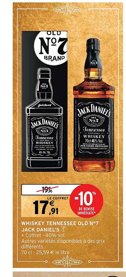 whiskey tennessee old n°7 jack daniel's