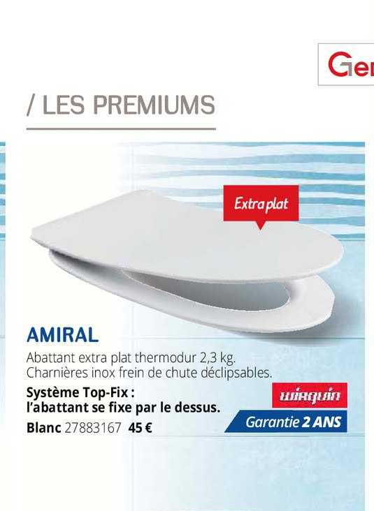 abattant extra plat thermodur amiral