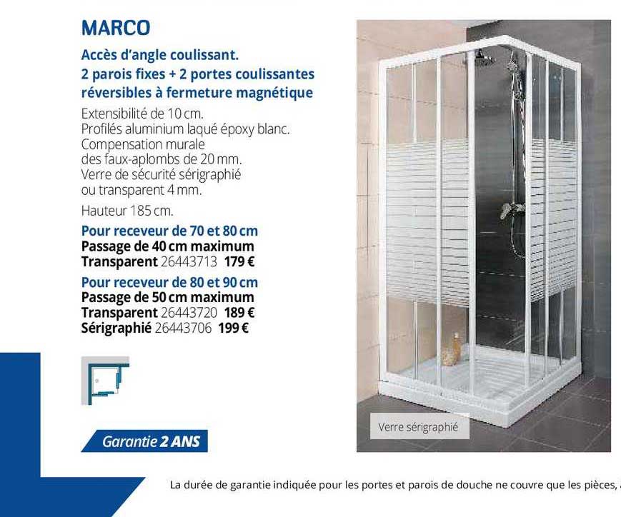 Accès D'angle Coulissant Marco