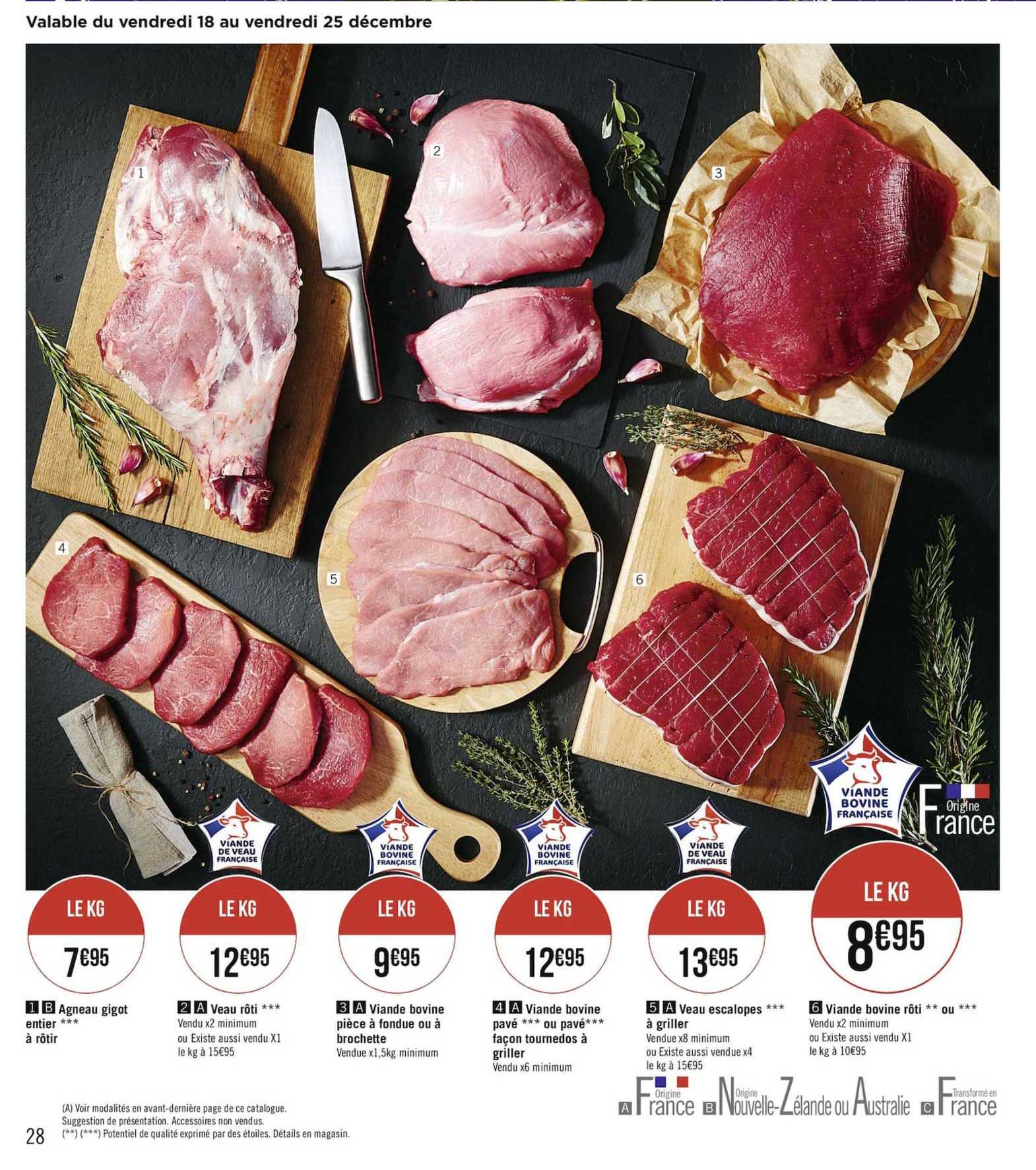 Agneau Gigot à Rôtir, Veau Rôti, Viande Bovine: Pièce à Fondue Ou Brochette, Viande Bovine Pavé , Veau Escalopes à Griller