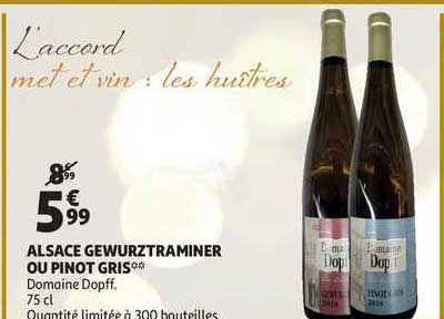 Alsace Gewurztraminer Ou Pinot Gris