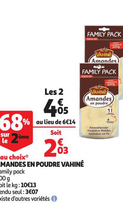 Amandes En Poudre Vahiné