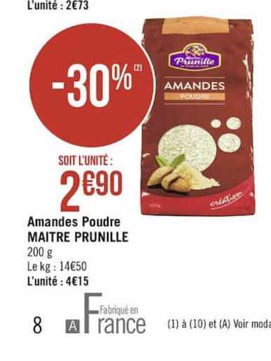 amandes poudre maître prunille