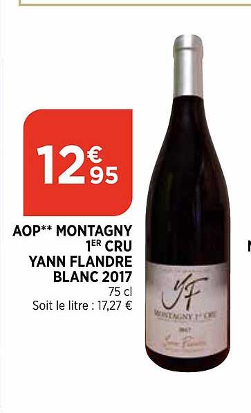 aop montagny 1er cru yann flandre blanc 2017