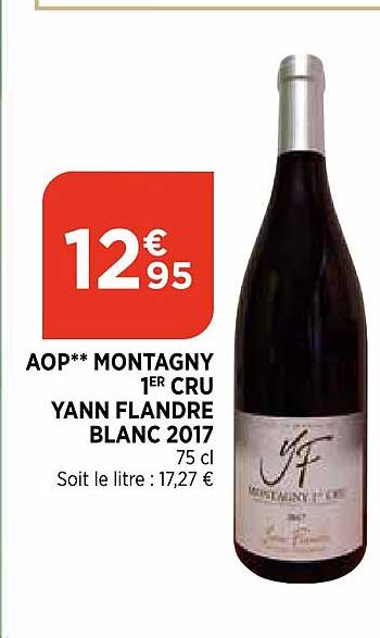 aop montagny 1er cru yann flandre blanc 2017