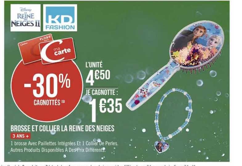 brosse et collier la reine des neiges