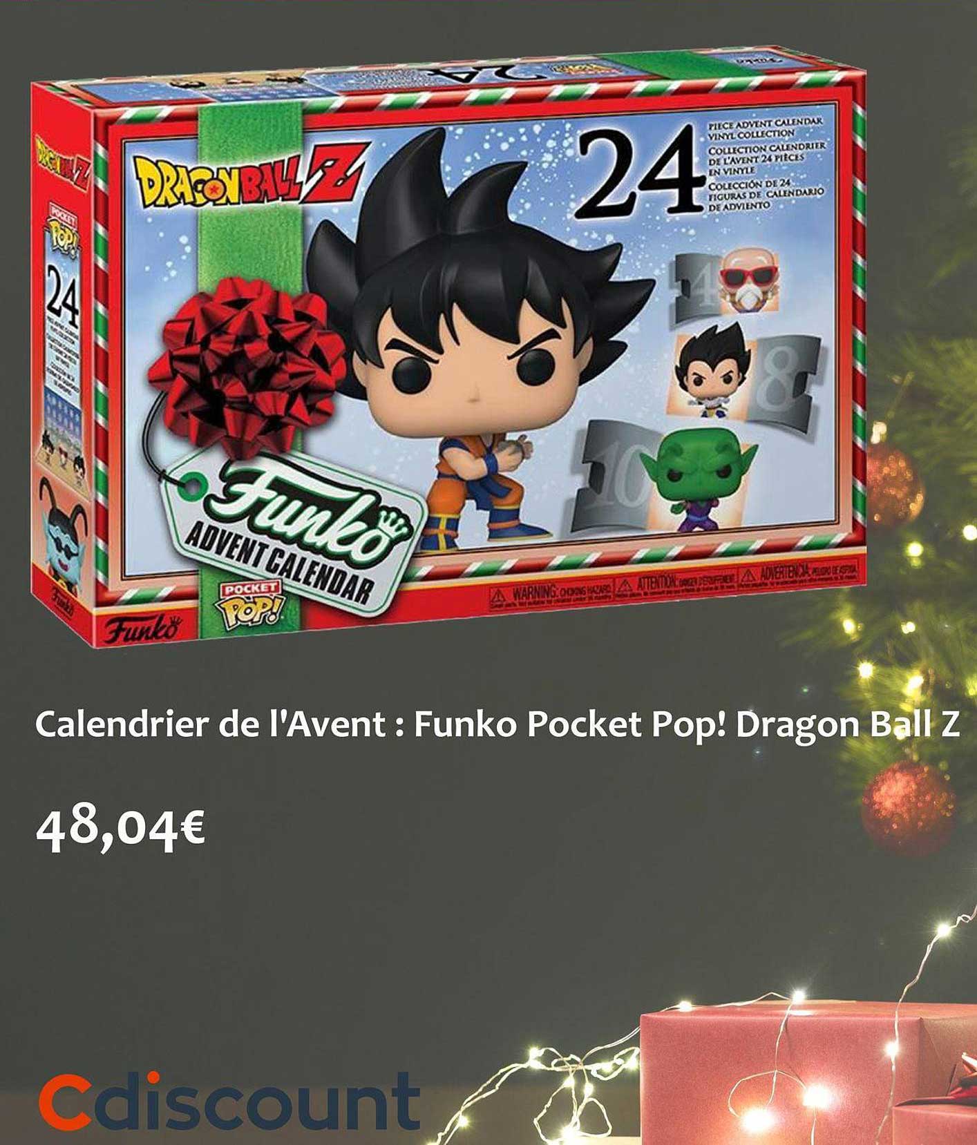 calendrier de l'avent funko pocket pop! dragon ball z