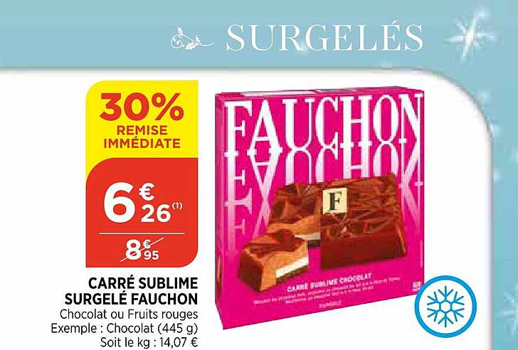 carré sublime surgelé fauchon