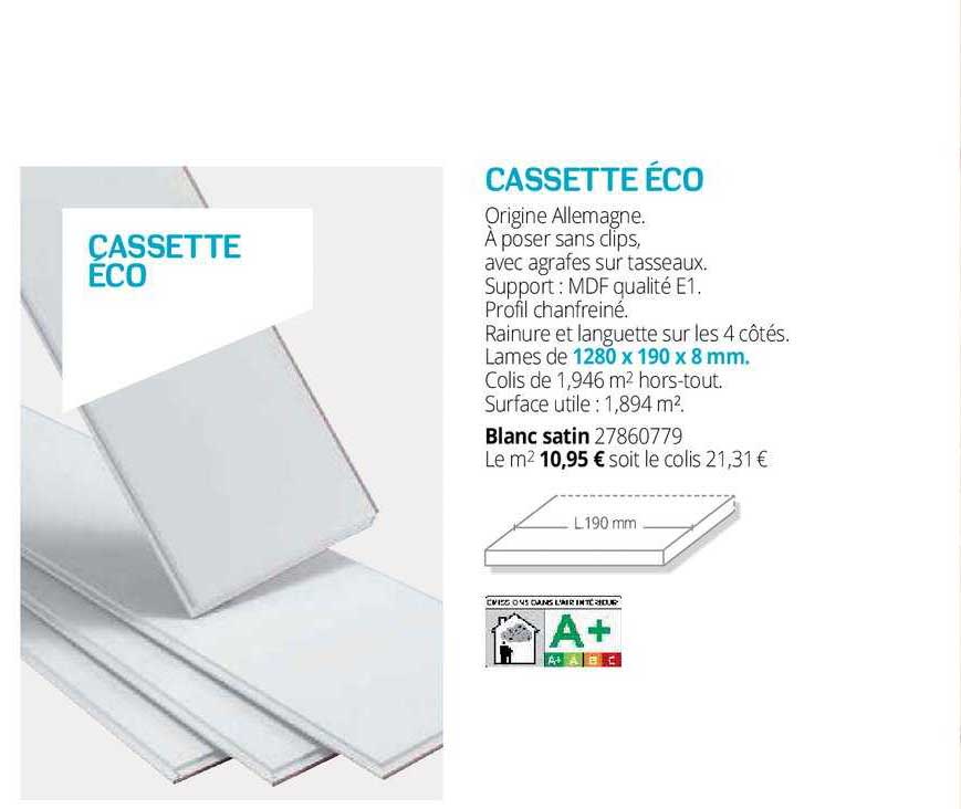 cassette éco