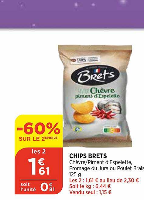 Chips Brets -60% Sur Le 2ème