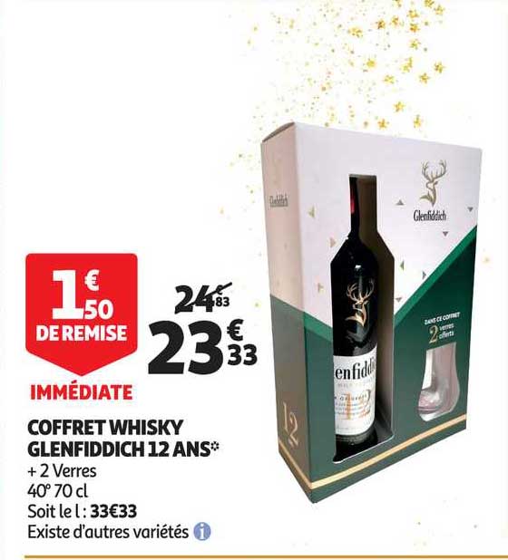 coffret whisky glenfiddich 12 ans
