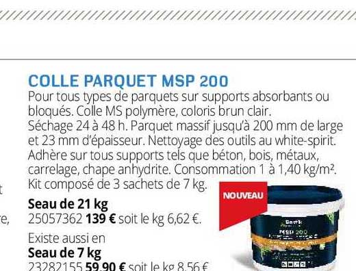 colle parquet msp 200