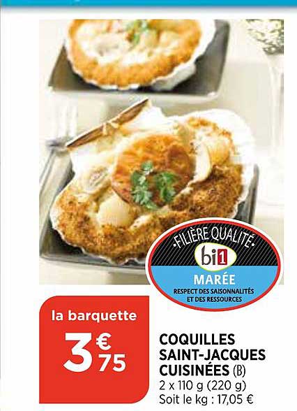 coquilles saint jacques cuisinées