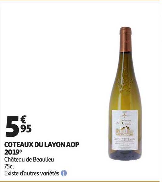 Coteaux Du Layon Aop 2019 Château De Beaulieu